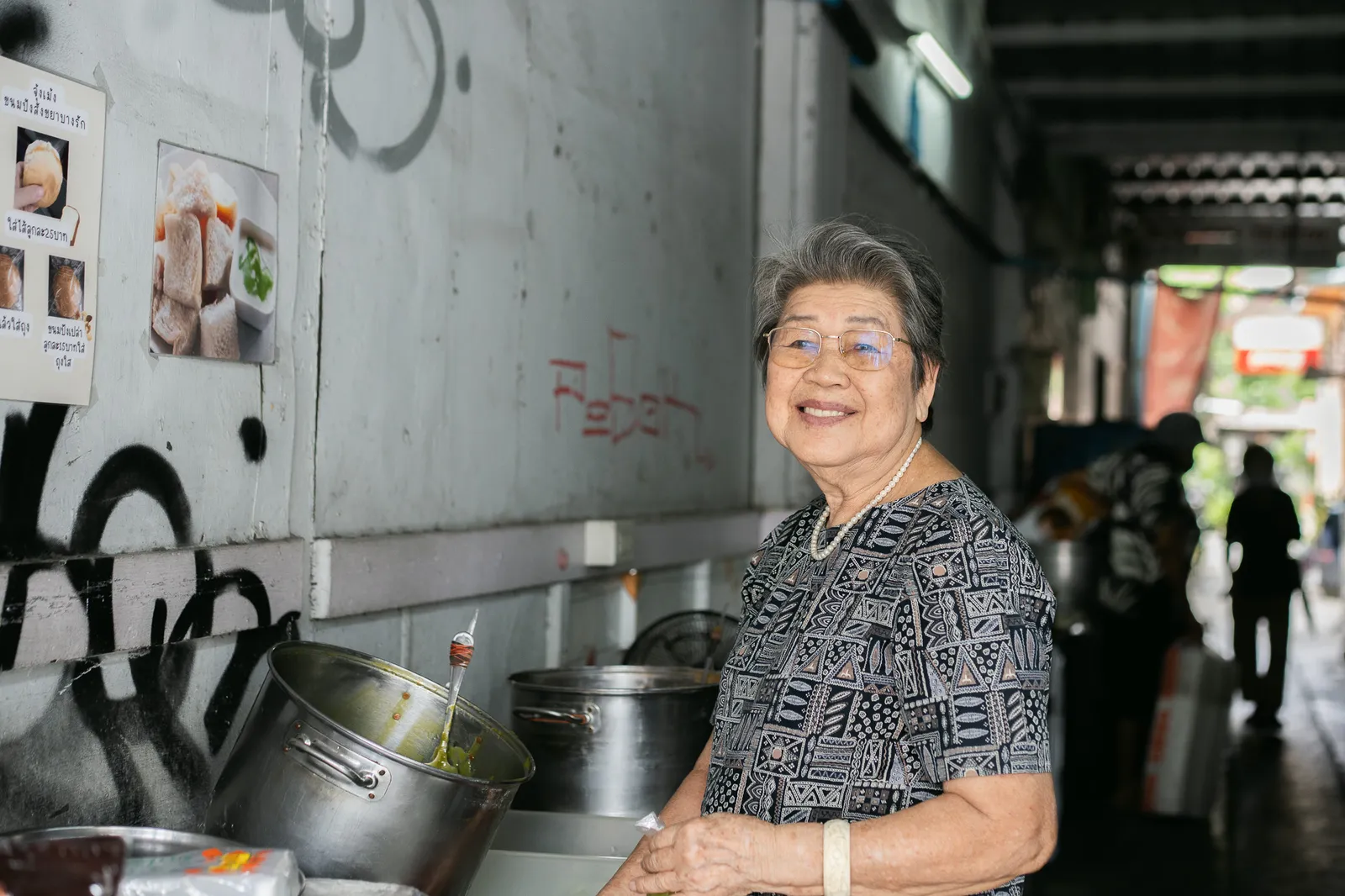 Behind the scenes in a kitchen